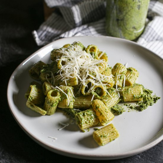 Walnut and Carrot Top Pesto