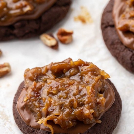 Thick German chocolate cookies