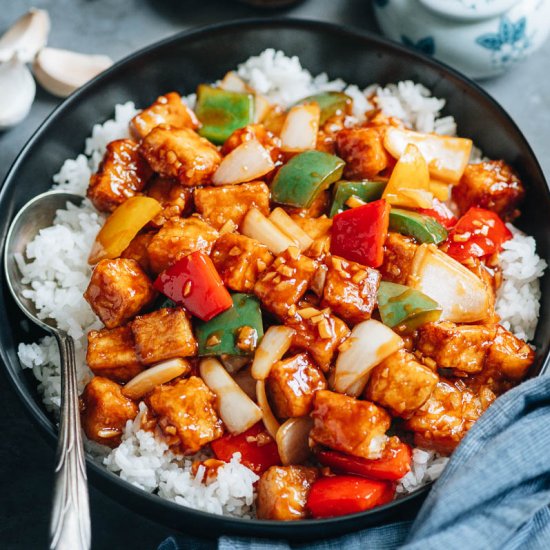 Sweet and Sour Tofu (糖醋豆腐)