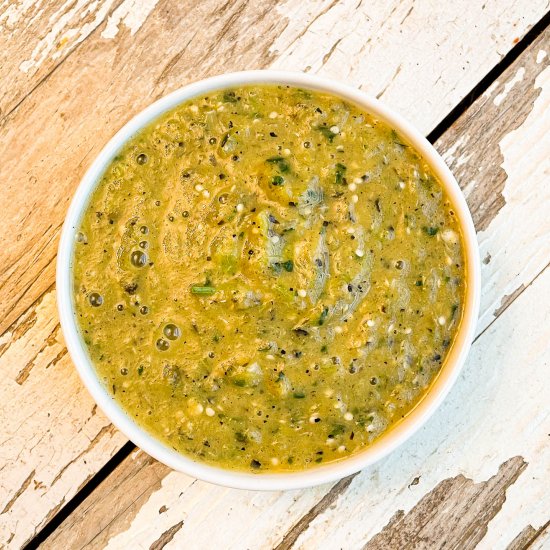 Roasted Tomatillo Salsa Verde