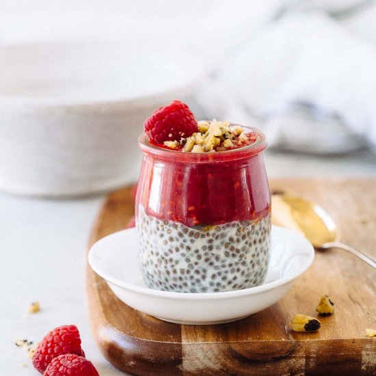 Raspberry Chia Pudding