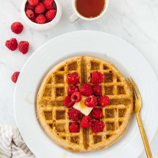 Gluten-Free Peanut Butter Waffles