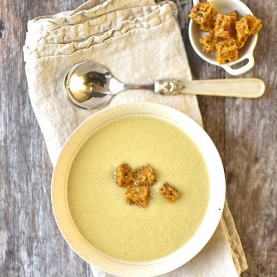 parsnip and white bean soup