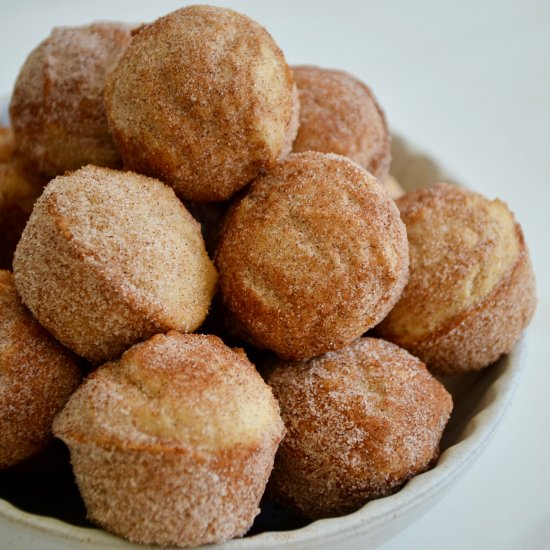 Mini Sour Cream Doughnut Muffins