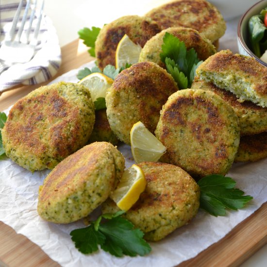 Cauliflower and broccoli cutlets