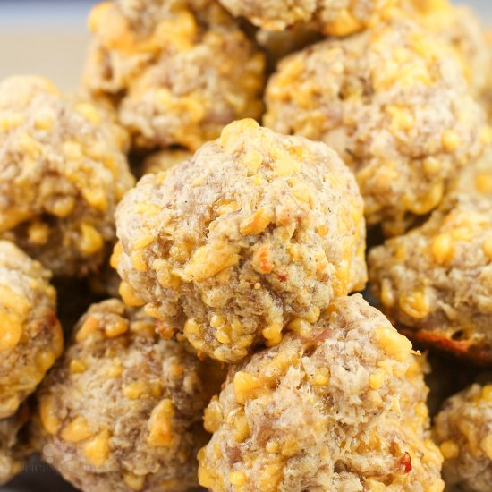 3 Ingredient Bisquick Sausage Balls