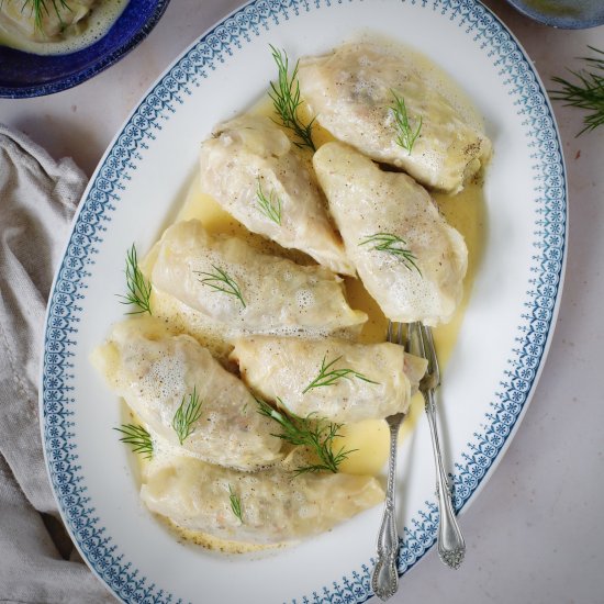 Greek Stuffed Cabbage Rolls