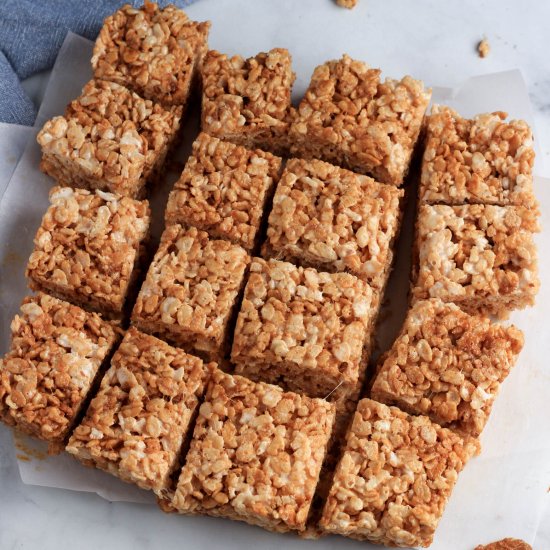 Cookie Butter Rice Krispie Treats