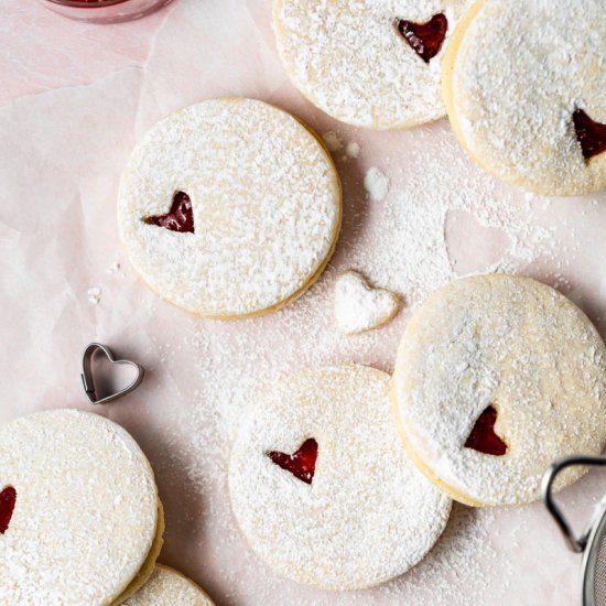 Dairy Free Linzer Cookies