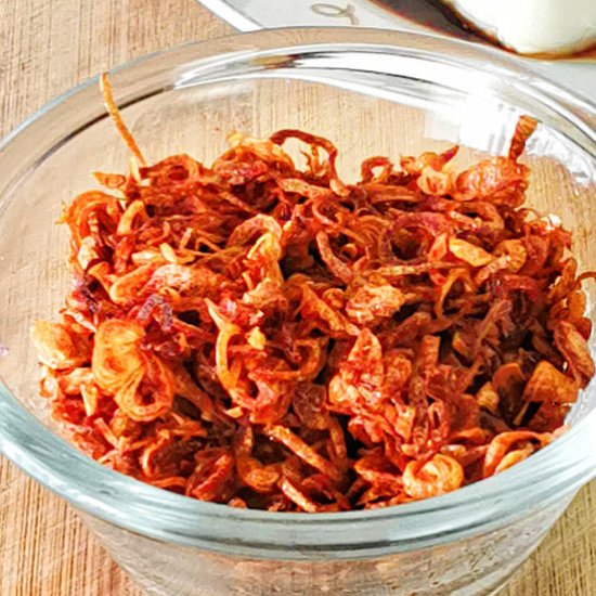 Crispy fried shallots recipe