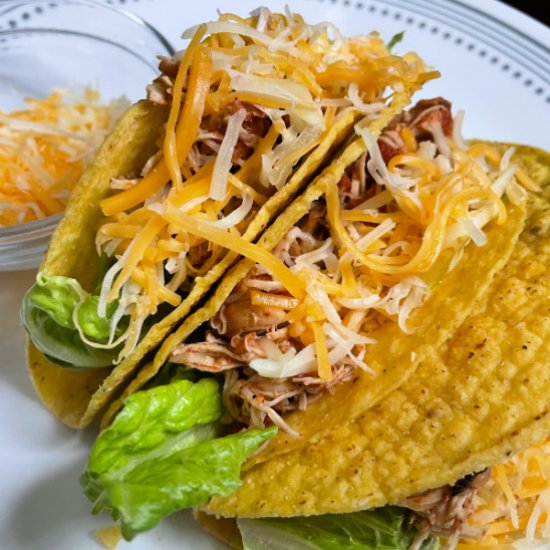 Mild Instant Pot Chicken Tacos