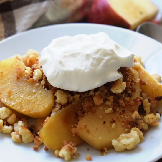 Stove Top Apple Crumble