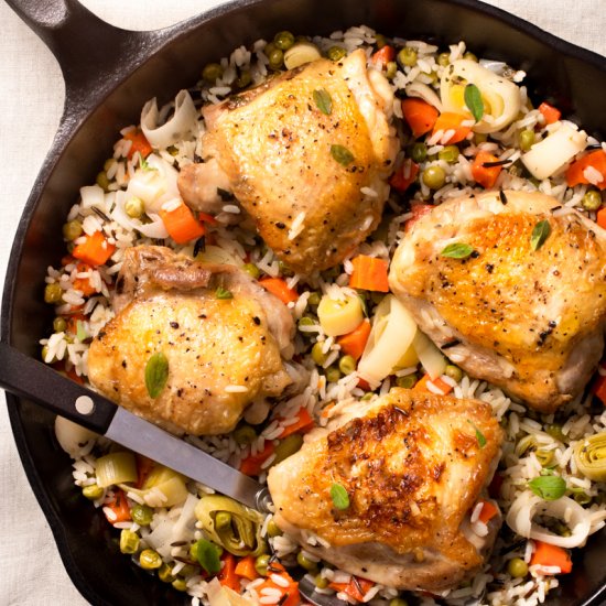 Chicken and Rice Stovetop Casserole