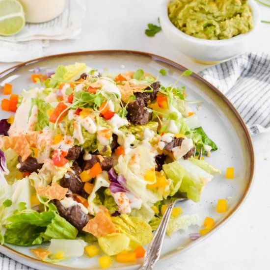 Guacamole Steak Salad