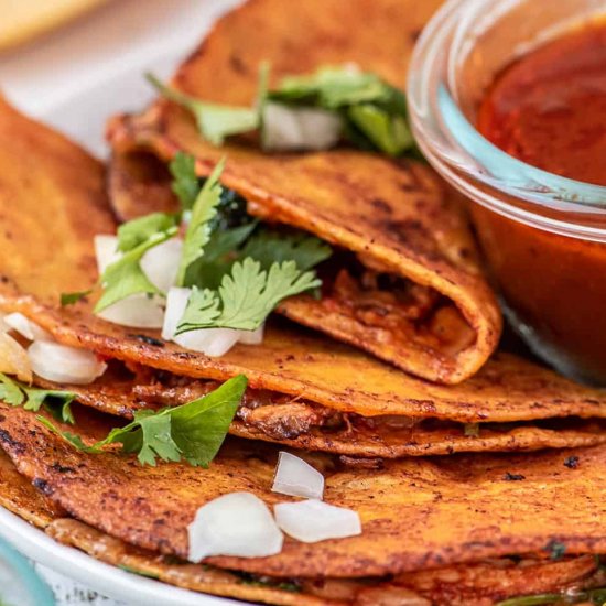 Chicken Birria Tacos