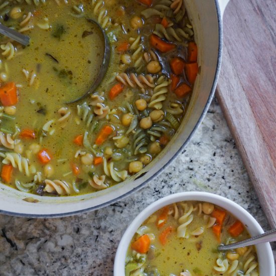 Chickpea Noodle Soup