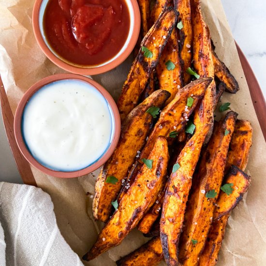 Air Fryer Sweet Potato Wedges