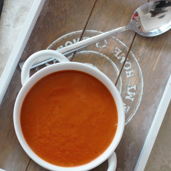 Sweet Carrot & Red Pepper Soup