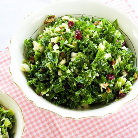 brussels sprouts & kale salad