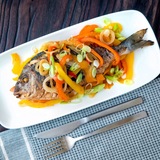 Escovitch Fish with Sea Bream