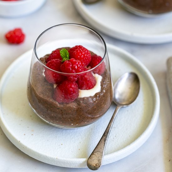 Vegan Chocolate Chia Pudding