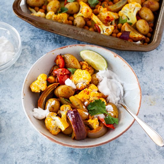 Aloo Gobi Traybake