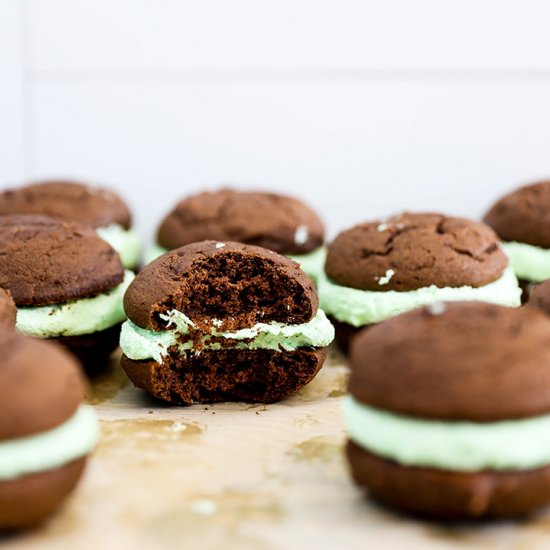 Grasshopper Whoopie Pies