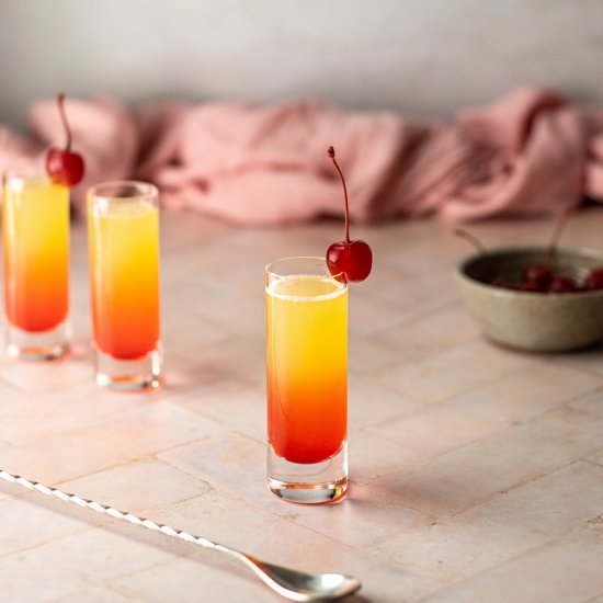 Pineapple Upside Down Cake Shots