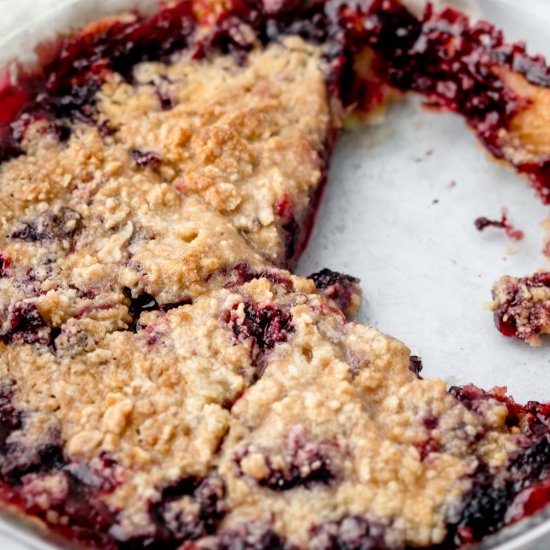 Blackberry Pie With Crumb Topping