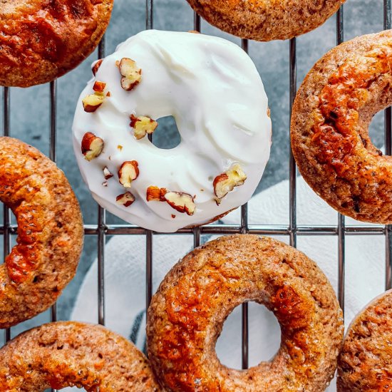 Carrot Cake Protein Donuts