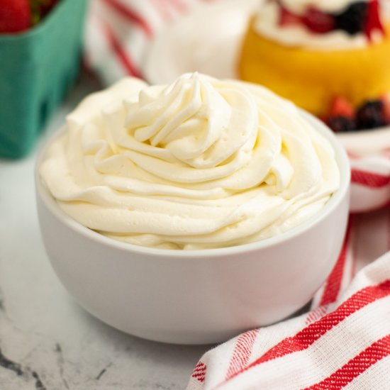 Stabilized Whipped Cream