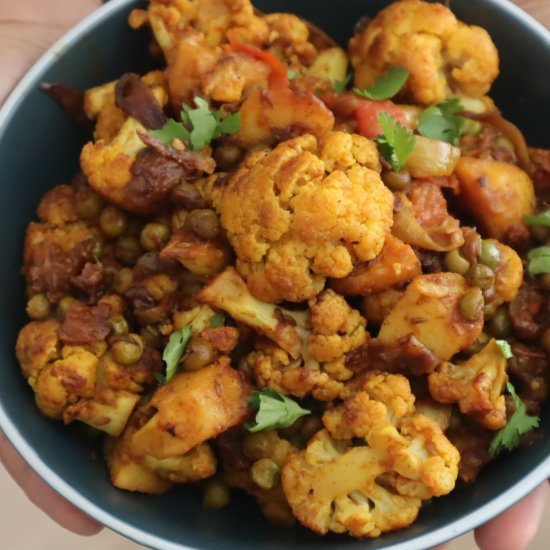 Adraki Aloo Gobhi Matar