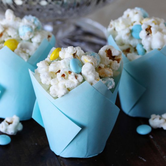 Baby Shower White Chocolate Popcorn