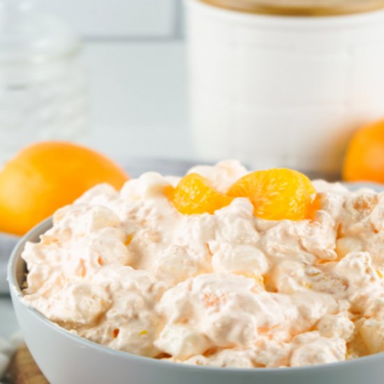 The Best Orange Jello Fluff