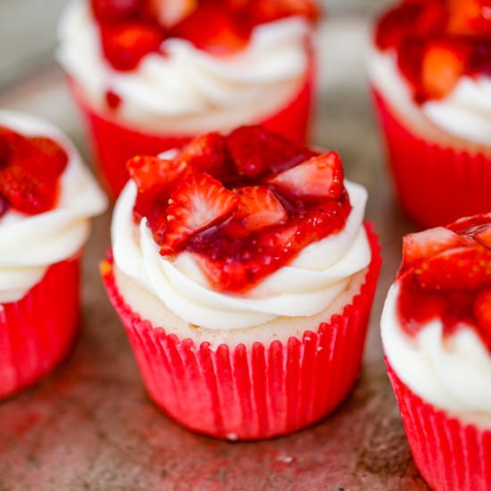 Strawberry Shortcake Cupcakes