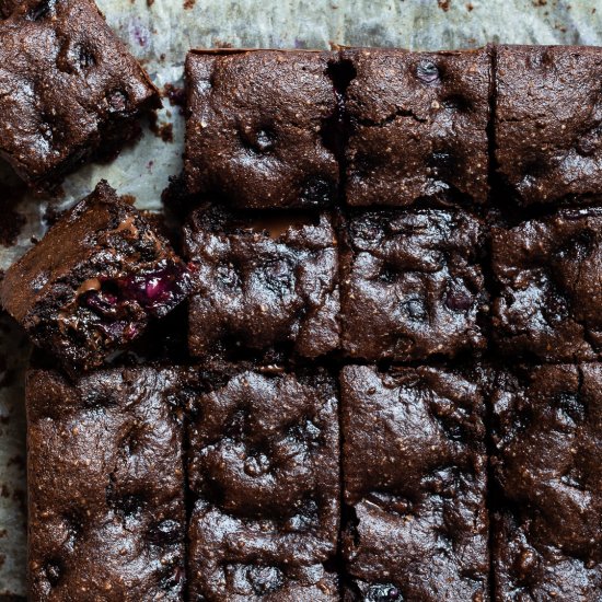 Blueberry brownies