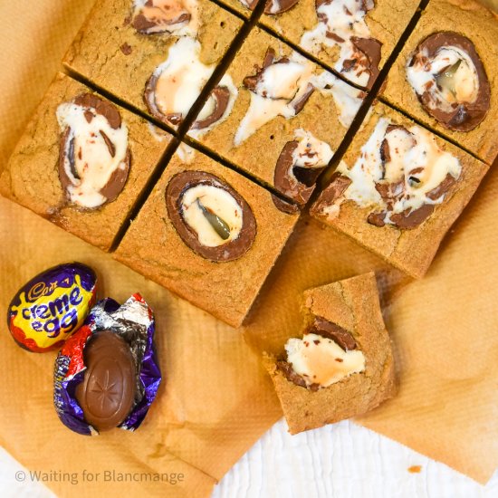 Creme Egg Blondies