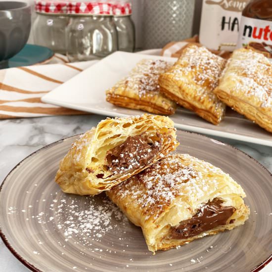 Nutella Puff Pastry Turnovers