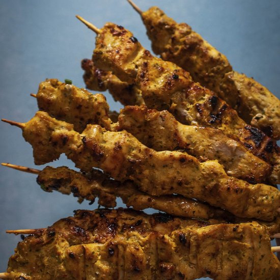 Chicken Satay with Peanut Sauce