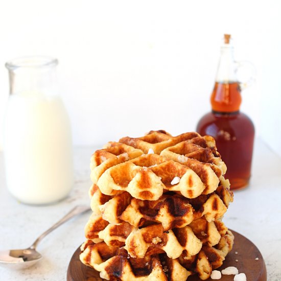 Easy Belgian Liege Waffles