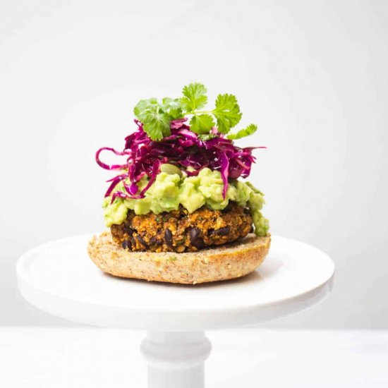 Sweet Potato Black Bean Burger