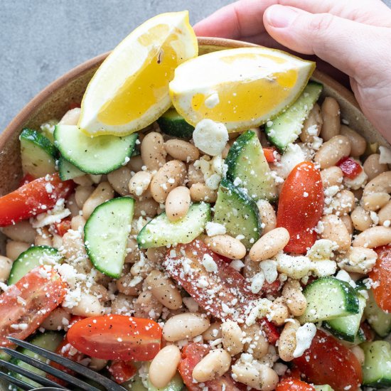 Mediterranean White Bean Salad