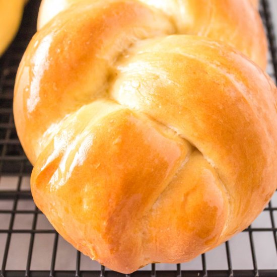 White Braided Bread