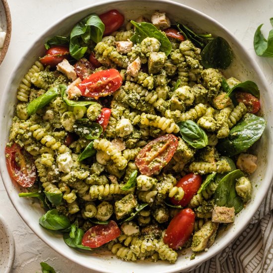 Chicken Pesto Pasta Salad