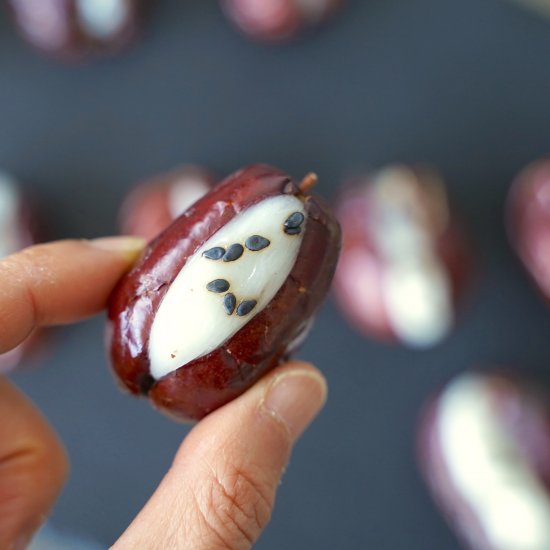 Jujube Fruit Stuffed With Mochi