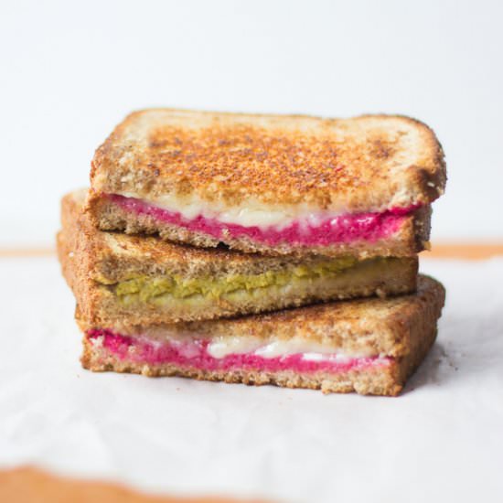 Hummus grilled cheese