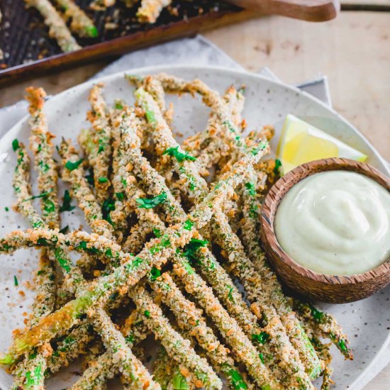 Crispy Baked Asparagus Fries