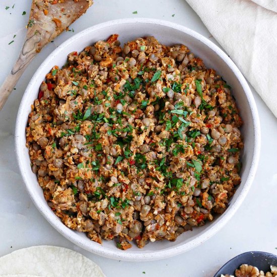 Lentil Walnut Taco Meat