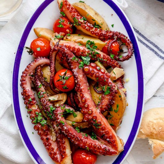 Baked Octopus with Potato