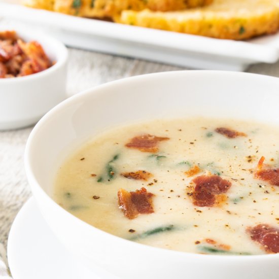 Creamy Potato and Kale Soup